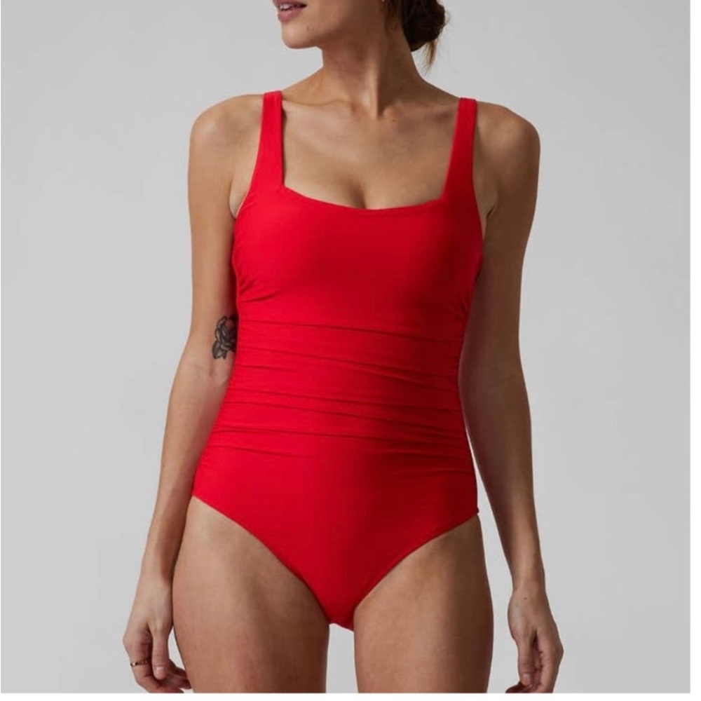 Red Women's One Piece Swimsuit